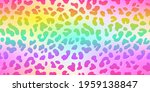 rainbow leopard skin. vector... | Shutterstock .eps vector #1959138847