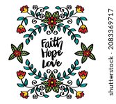 Faith Hope Love Hand Lettering...