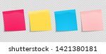 set of multi colored stickers.... | Shutterstock .eps vector #1421380181