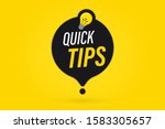 quick tips  helpful tricks... | Shutterstock .eps vector #1583305657