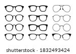 set of glasses. glasses icon... | Shutterstock .eps vector #1832493424