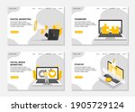 digital marketing landing pages.... | Shutterstock .eps vector #1905729124