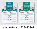 corporate business flyer poster ... | Shutterstock .eps vector #1297645444