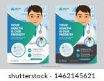 medical healthy flyer design... | Shutterstock .eps vector #1462145621