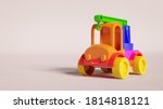 multicolored plastic toy truck... | Shutterstock . vector #1814818121