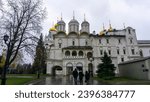 Small photo of Moscow, Russia - 03.11.19: The Patriarchal Chambers and the Church of the Twelve Apostles is a minor cathedral of the Moscow Kremlin, commissioned by Patriarch Nikon as part of his residence in 1653