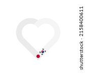 unity concept. heart ribbon... | Shutterstock .eps vector #2158400611