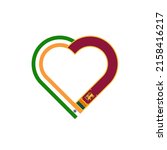 unity concept. heart ribbon... | Shutterstock .eps vector #2158416217
