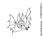 happy halloween. bats... | Shutterstock .eps vector #1780534871