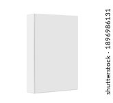 standing closed book with white ... | Shutterstock .eps vector #1896986131