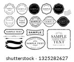vintage  stamp frame | Shutterstock .eps vector #1325282627