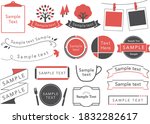 simple icons and frames design... | Shutterstock .eps vector #1832282617