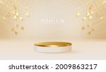 3d style podium shaped gold... | Shutterstock .eps vector #2009863217