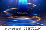 blue luxury background with...
