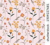 flower floral seamless pattern... | Shutterstock .eps vector #1509227681