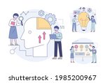 experts looking into the human... | Shutterstock .eps vector #1985200967