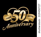 50th anniversary background | Shutterstock .eps vector #319450727