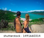 Young Couple Selfie At A...