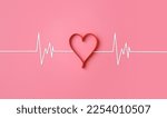 Heartbeat line with heart shape....