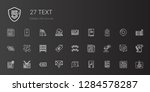 text icons set. collection of... | Shutterstock .eps vector #1284578287