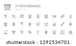 performance icons set.... | Shutterstock .eps vector #1292534701