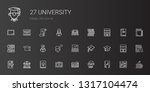 university icons set.... | Shutterstock .eps vector #1317104474
