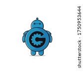 robot  letter g  science  logo... | Shutterstock .eps vector #1750953644