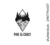 pine and coast logo design | Shutterstock .eps vector #1987791437