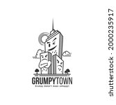 grumpy town logo inspiration... | Shutterstock .eps vector #2000235917