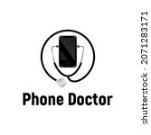 phone doctor with stethoscope... | Shutterstock .eps vector #2071283171