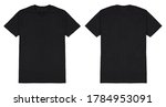 Black T Shirt Front And Back...