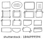 bullet journal notes drawing... | Shutterstock .eps vector #1846999594