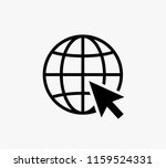   globe and arrow "go to web"   ... | Shutterstock .eps vector #1159524331