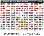 world flags with names.world... | Shutterstock .eps vector #1374367187