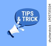tips and trick megaphone vector ... | Shutterstock .eps vector #1905735334