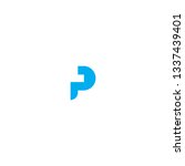 logo template letter p | Shutterstock .eps vector #1337439401