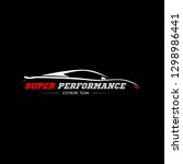 sport car logo design template. ... | Shutterstock .eps vector #1298986441