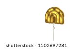 3d Rendering Of Gold Balloon...