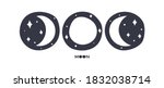 image of the phases of the moon ... | Shutterstock .eps vector #1832038714