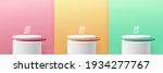 set of green  yellow  pink... | Shutterstock .eps vector #1934277767