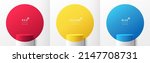 set of red  yellow  blue and... | Shutterstock .eps vector #2147708731