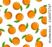 seamless pattern with orange | Shutterstock .eps vector #1160372767