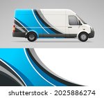realistic van mockup and wrap... | Shutterstock .eps vector #2025886274