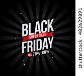 black friday sale with discount ... | Shutterstock .eps vector #482629891