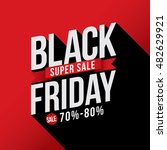 black friday sale with discount ... | Shutterstock .eps vector #482629921