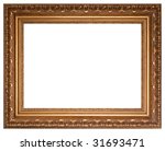 gold picture frame with a... | Shutterstock . vector #31693471