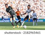 Small photo of WARSAW, POLAND - 20 JULY, 2022: King's Party: Legia Warszawa - Celtic FC, friendly match: Callum McGregor of Celtic FC and Makana Baku of Legia