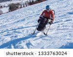 Disabled Man Goes Sit Ski  ...