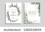vector template for wedding... | Shutterstock .eps vector #1382018054