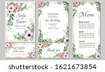 floral card for wedding... | Shutterstock .eps vector #1621673854